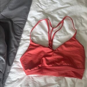 ALO Yoga Red Strappy Sports Bra